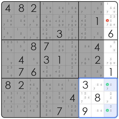 cross hatching in sudoku